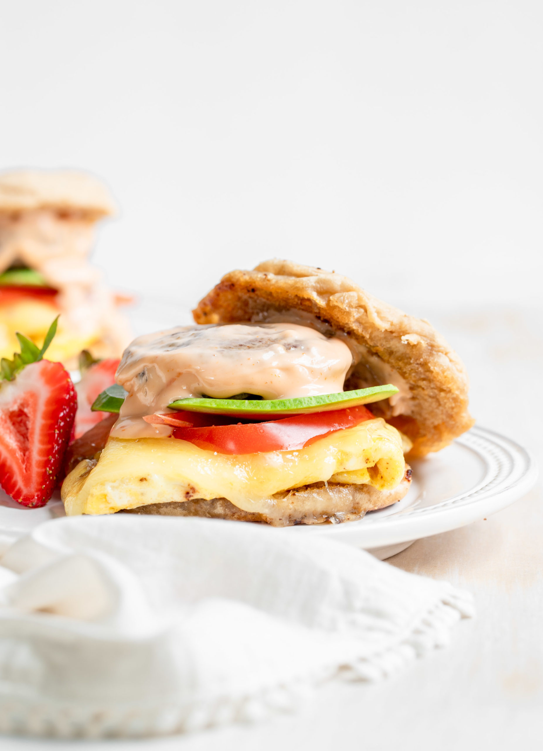 Sausage Egg And Cheese Breakfast Sandwiches - Sprinkles & Sea Salt